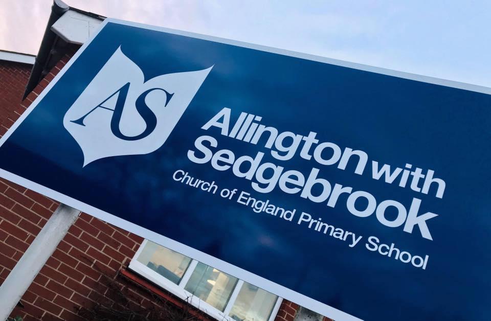 Allington school sign